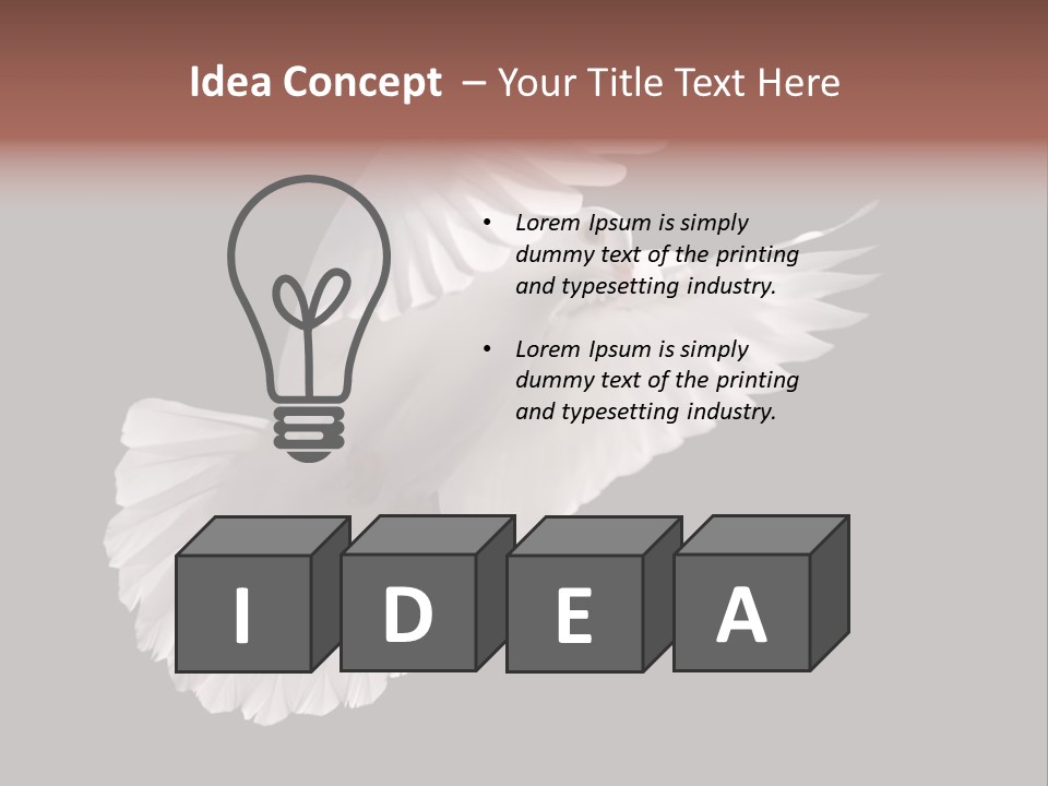 Flying Hope Holy PowerPoint Template