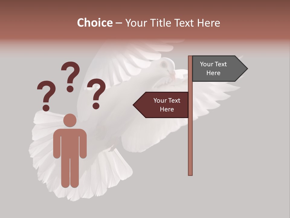 Flying Hope Holy PowerPoint Template