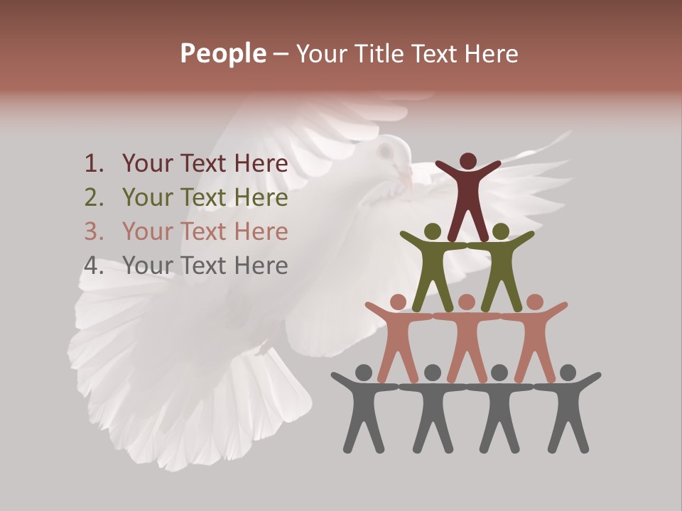 Flying Hope Holy PowerPoint Template