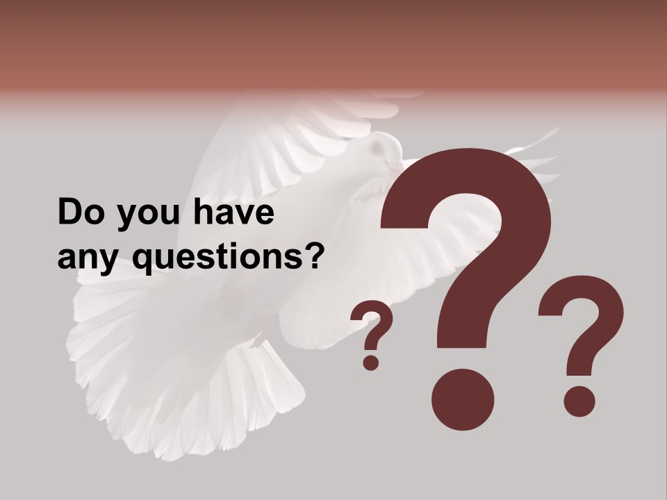 Flying Hope Holy PowerPoint Template