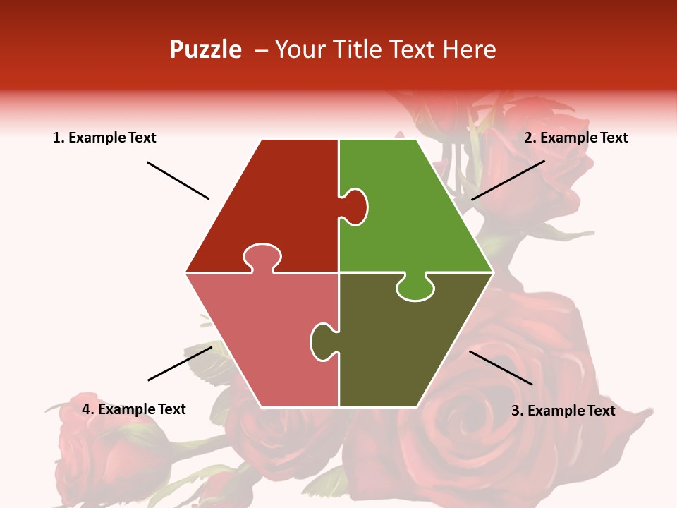 Fragrances Summer Puzzles PowerPoint Template