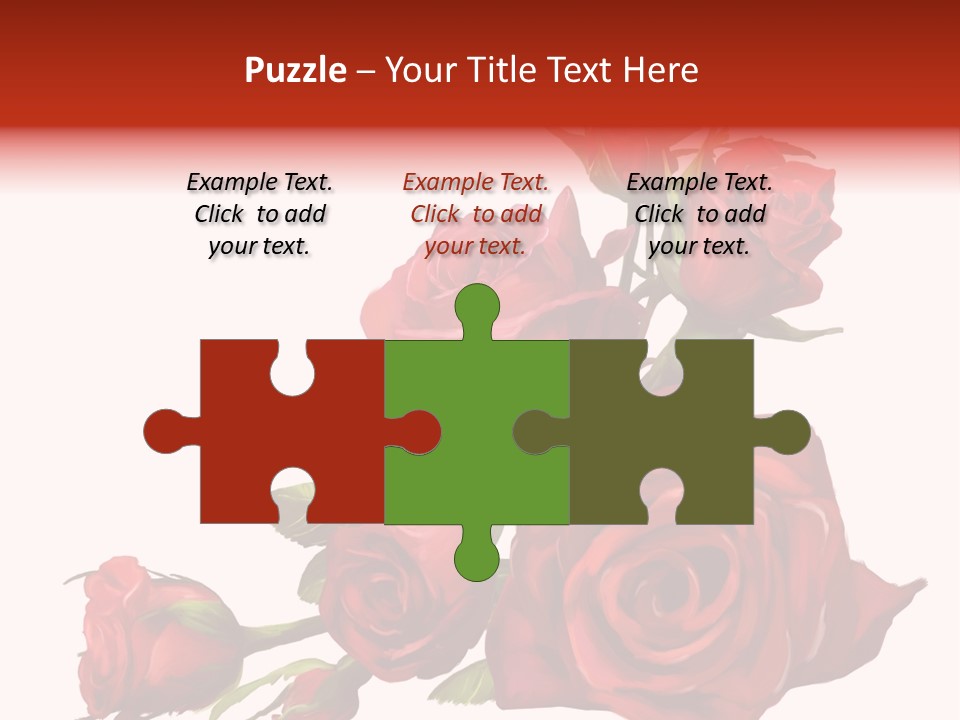 Fragrances Summer Puzzles PowerPoint Template