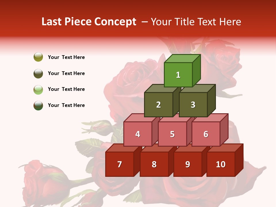 Fragrances Summer Puzzles PowerPoint Template