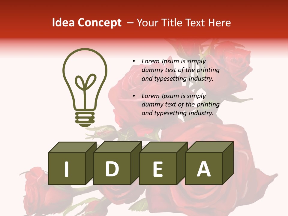 Fragrances Summer Puzzles PowerPoint Template