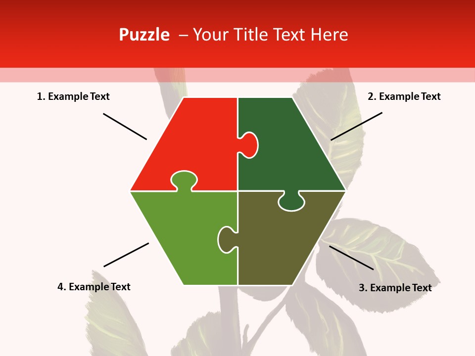 Greeting Cards Puzzles White PowerPoint Template