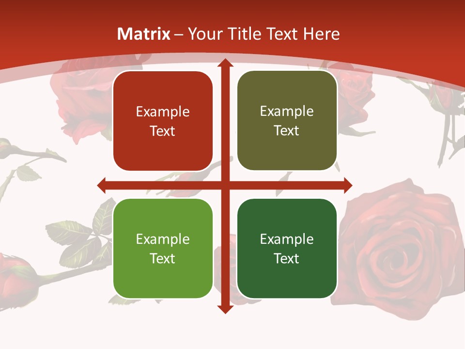 Flowers Decoration Group PowerPoint Template