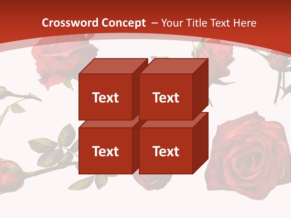 Flowers Decoration Group PowerPoint Template
