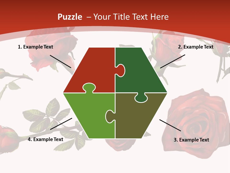 Flowers Decoration Group PowerPoint Template