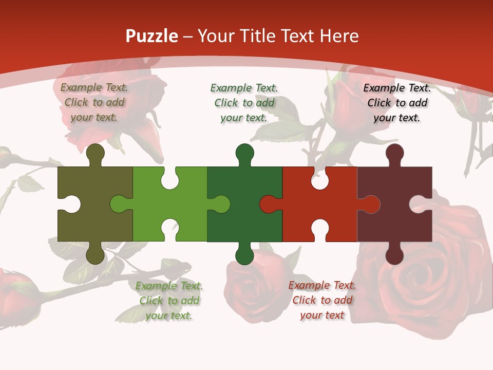 Flowers Decoration Group PowerPoint Template