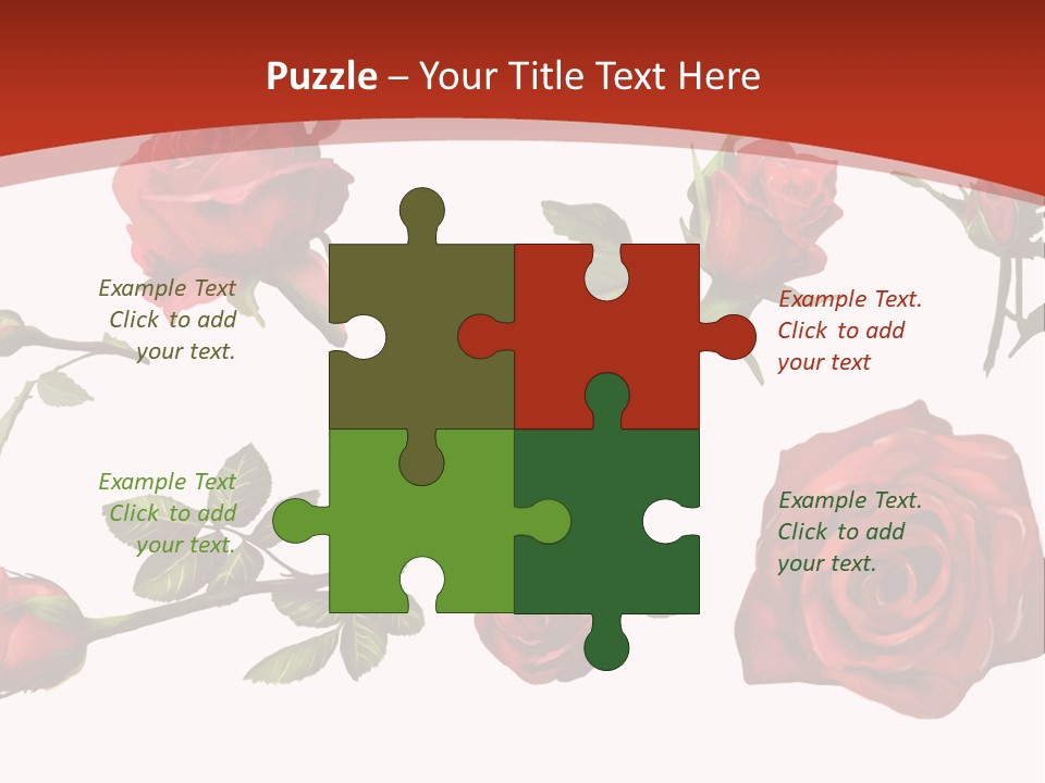 Flowers Decoration Group PowerPoint Template