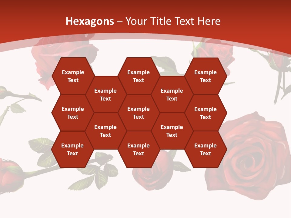 Flowers Decoration Group PowerPoint Template