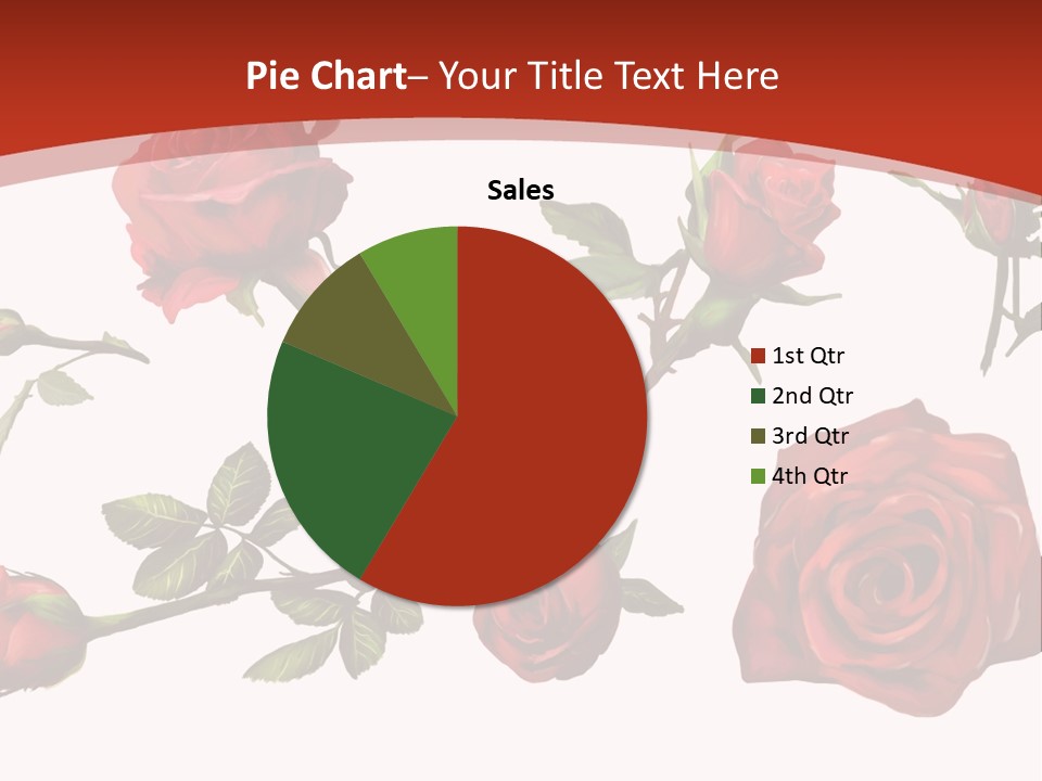 Flowers Decoration Group PowerPoint Template