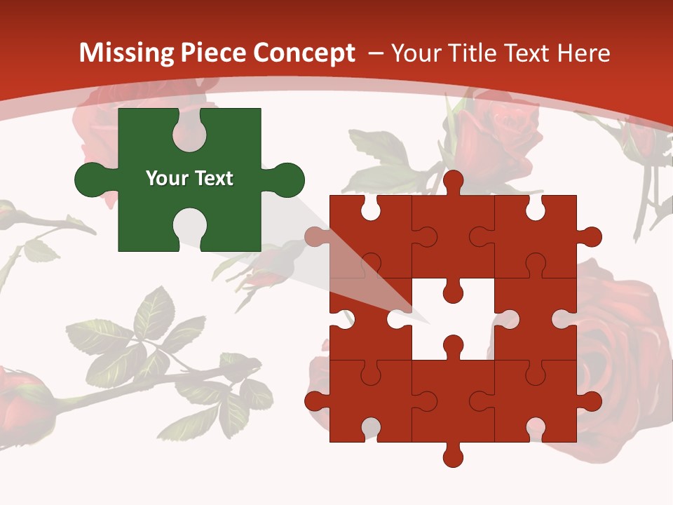 Flowers Decoration Group PowerPoint Template