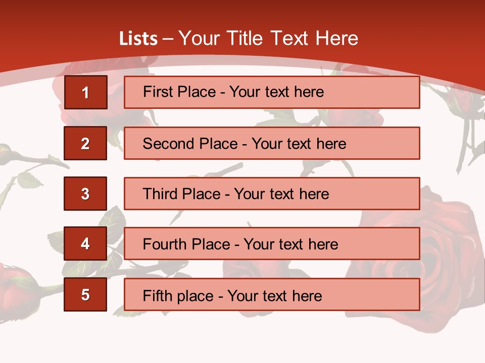 Flowers Decoration Group PowerPoint Template