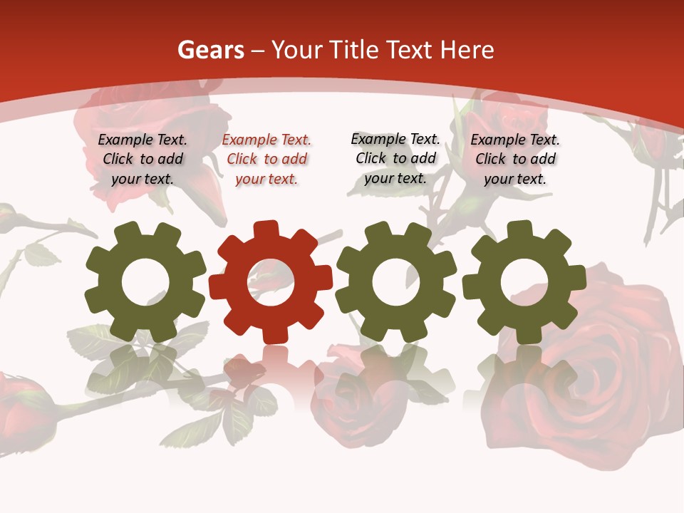 Flowers Decoration Group PowerPoint Template