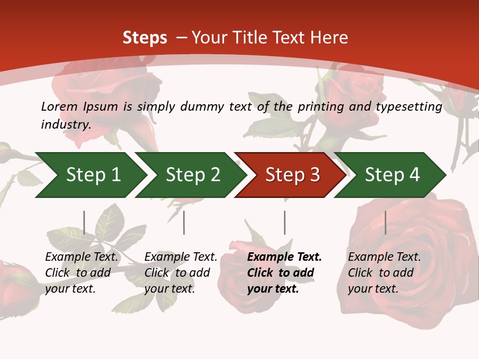 Flowers Decoration Group PowerPoint Template