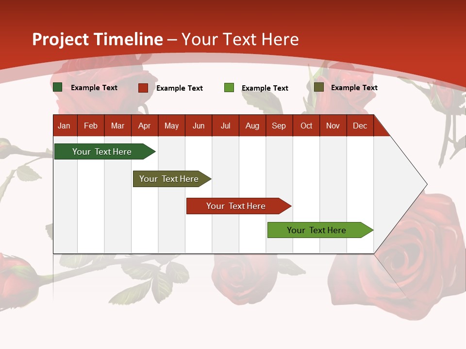 Flowers Decoration Group PowerPoint Template