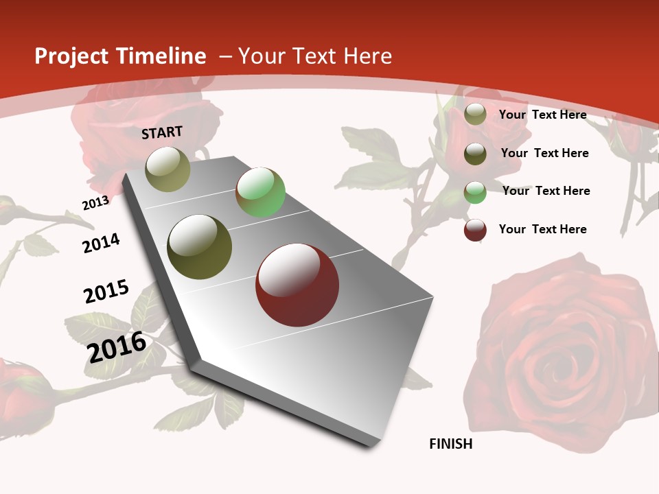 Flowers Decoration Group PowerPoint Template