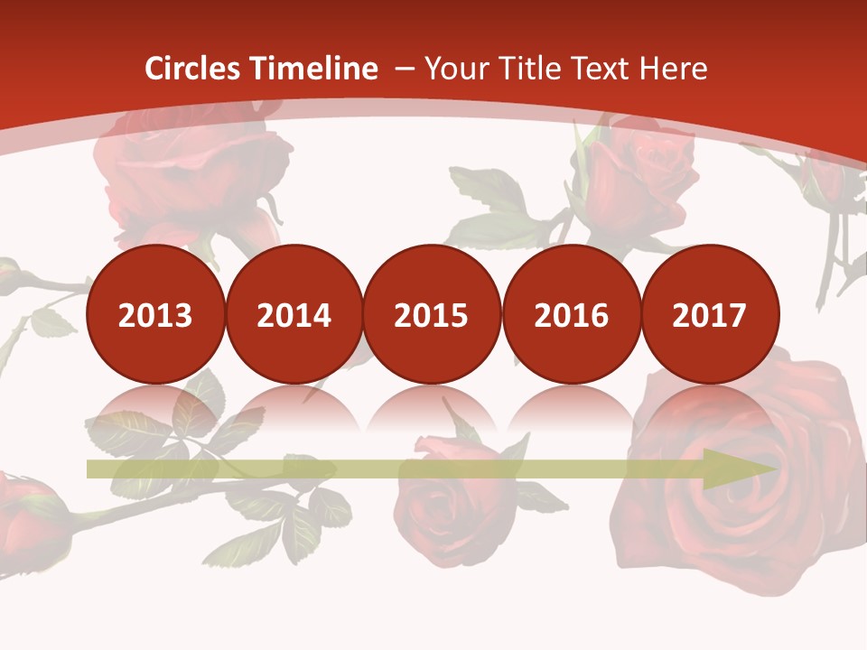 Flowers Decoration Group PowerPoint Template