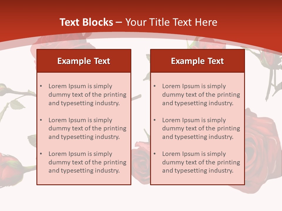 Flowers Decoration Group PowerPoint Template