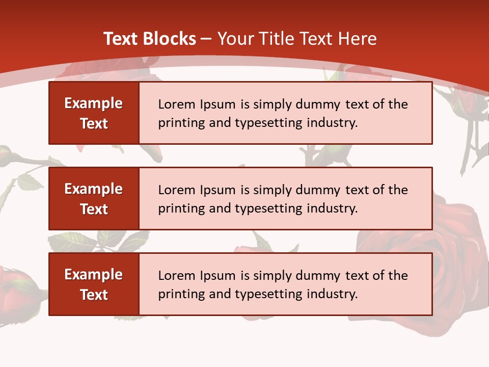 Flowers Decoration Group PowerPoint Template