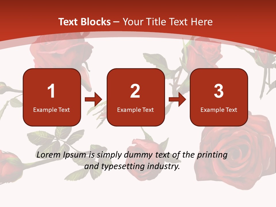 Flowers Decoration Group PowerPoint Template
