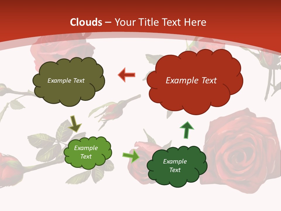 Flowers Decoration Group PowerPoint Template