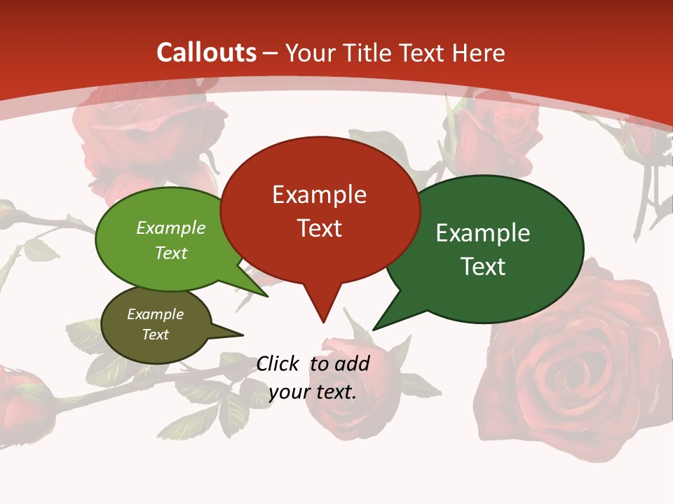 Flowers Decoration Group PowerPoint Template