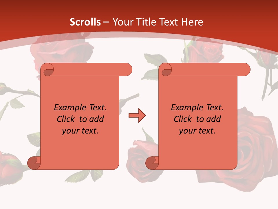 Flowers Decoration Group PowerPoint Template
