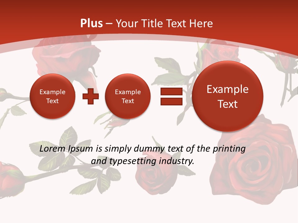 Flowers Decoration Group PowerPoint Template
