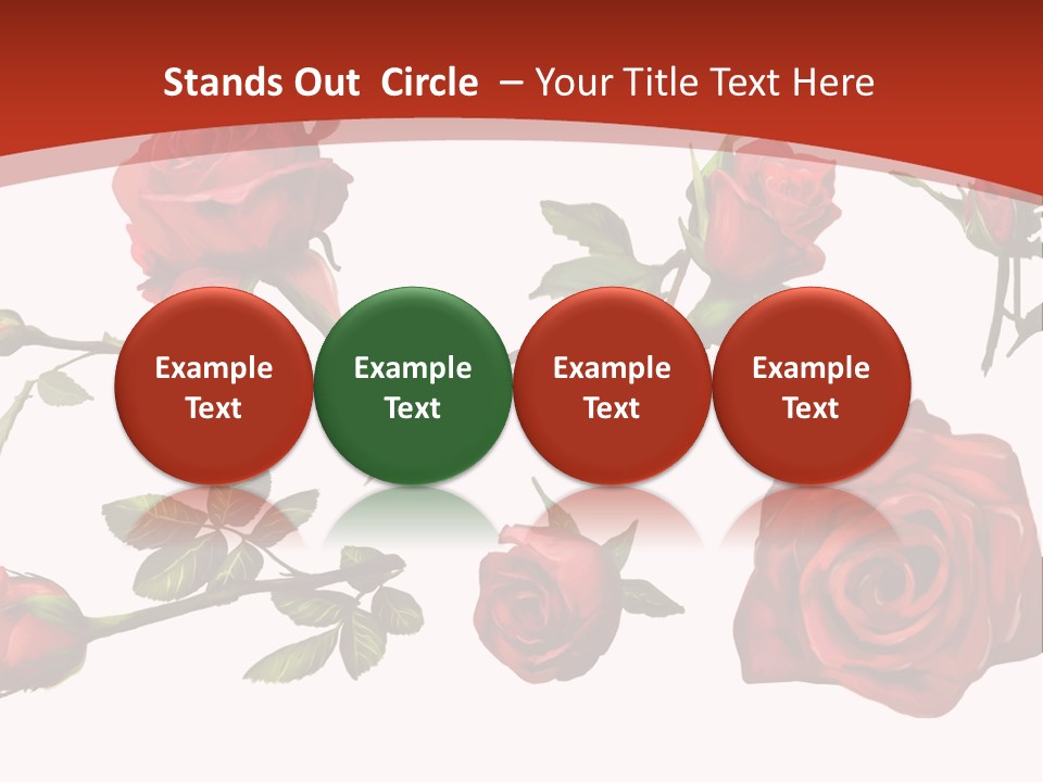Flowers Decoration Group PowerPoint Template