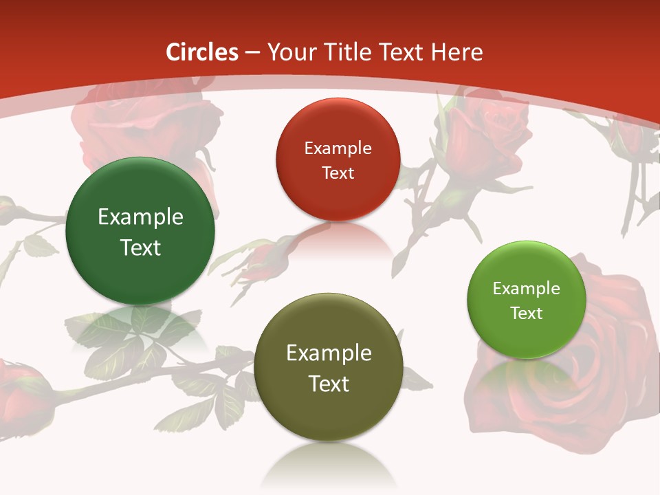 Flowers Decoration Group PowerPoint Template