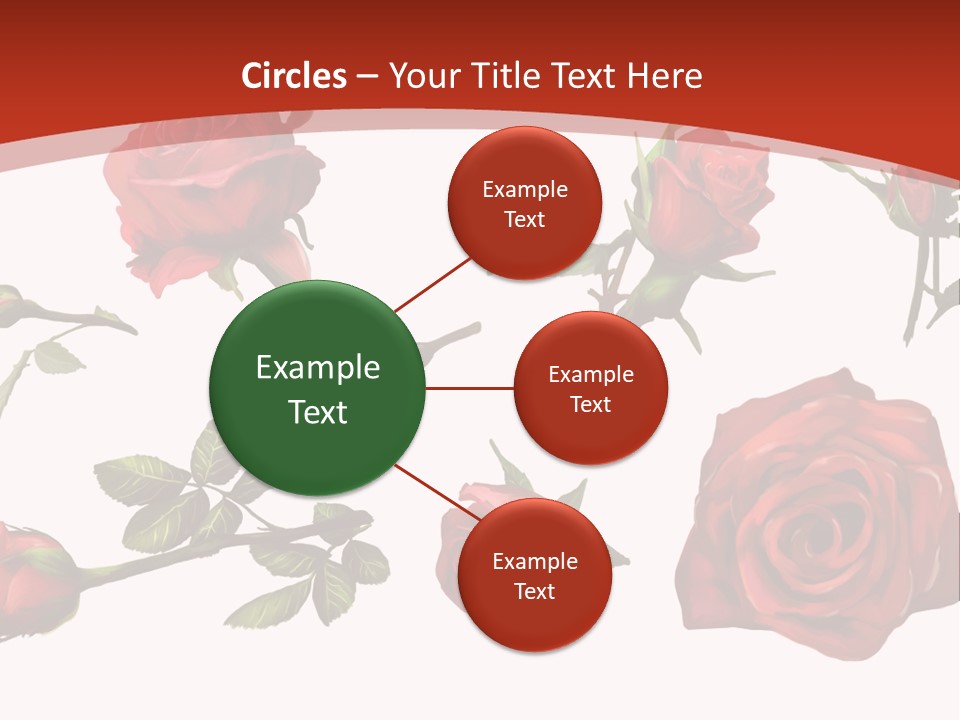 Flowers Decoration Group PowerPoint Template