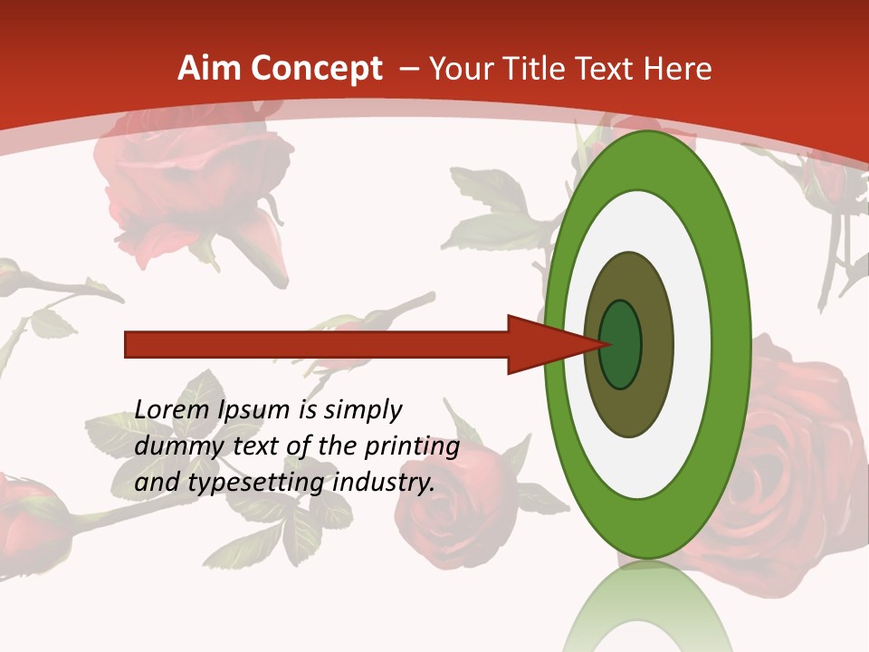 Flowers Decoration Group PowerPoint Template