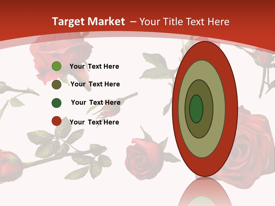 Flowers Decoration Group PowerPoint Template