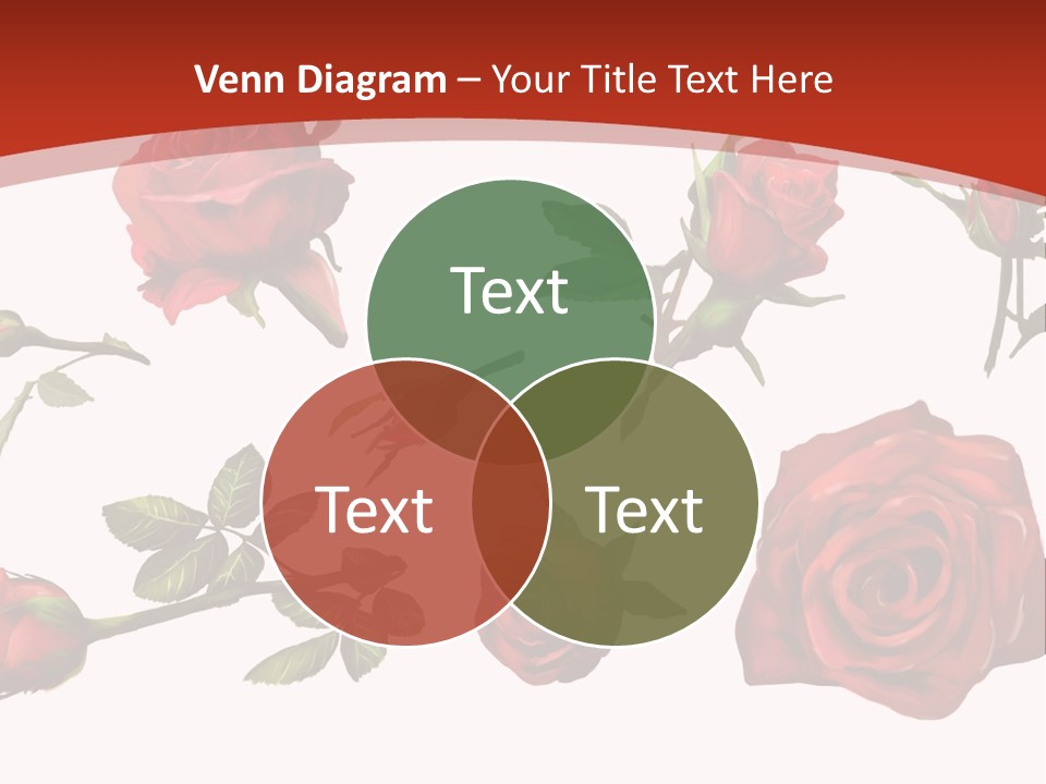 Flowers Decoration Group PowerPoint Template
