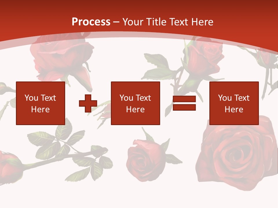 Flowers Decoration Group PowerPoint Template
