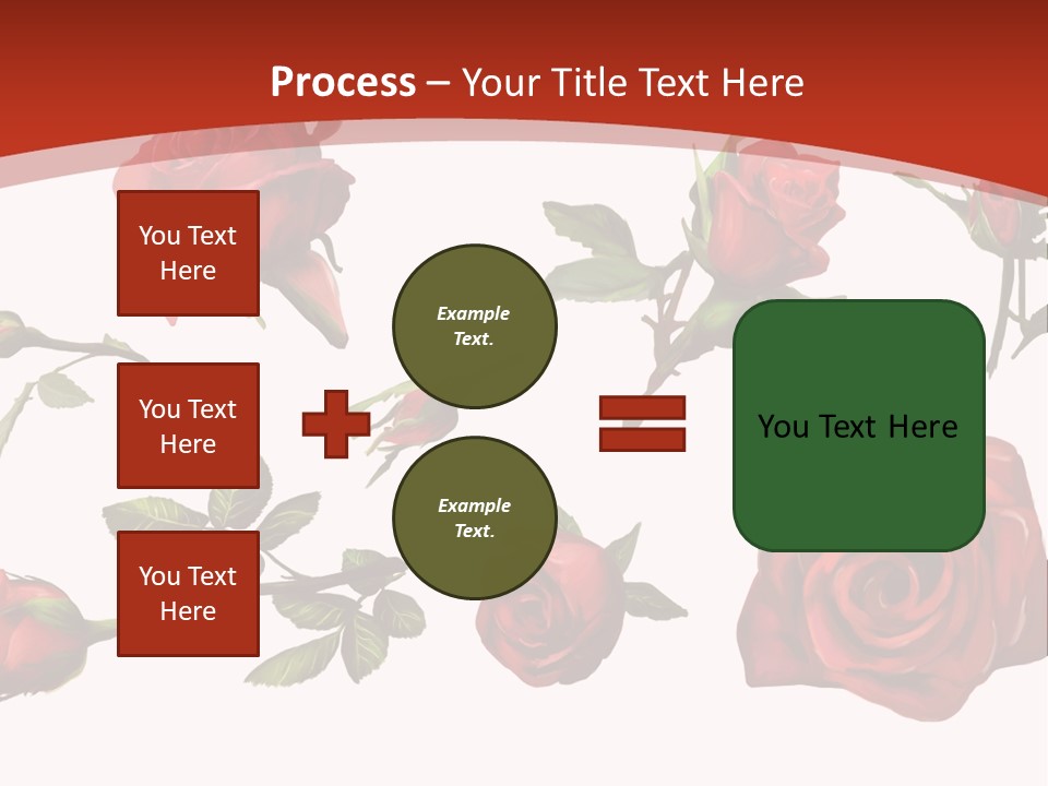 Flowers Decoration Group PowerPoint Template