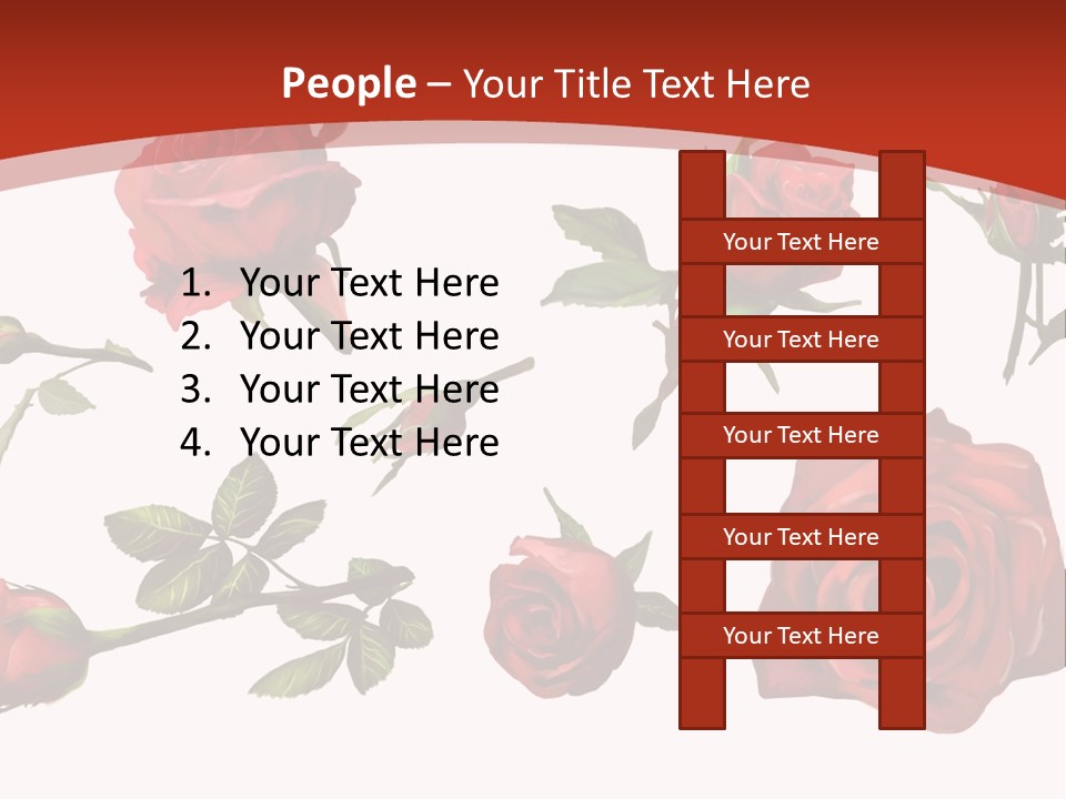 Flowers Decoration Group PowerPoint Template