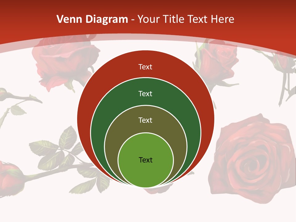 Flowers Decoration Group PowerPoint Template