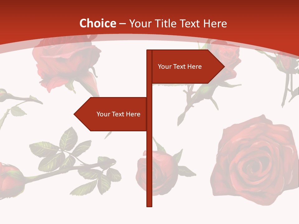 Flowers Decoration Group PowerPoint Template