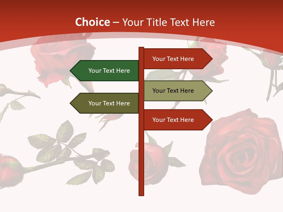 Flowers Decoration Group PowerPoint Template