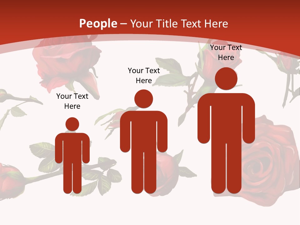 Flowers Decoration Group PowerPoint Template