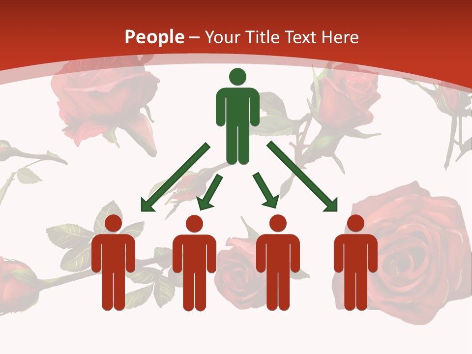 Flowers Decoration Group PowerPoint Template