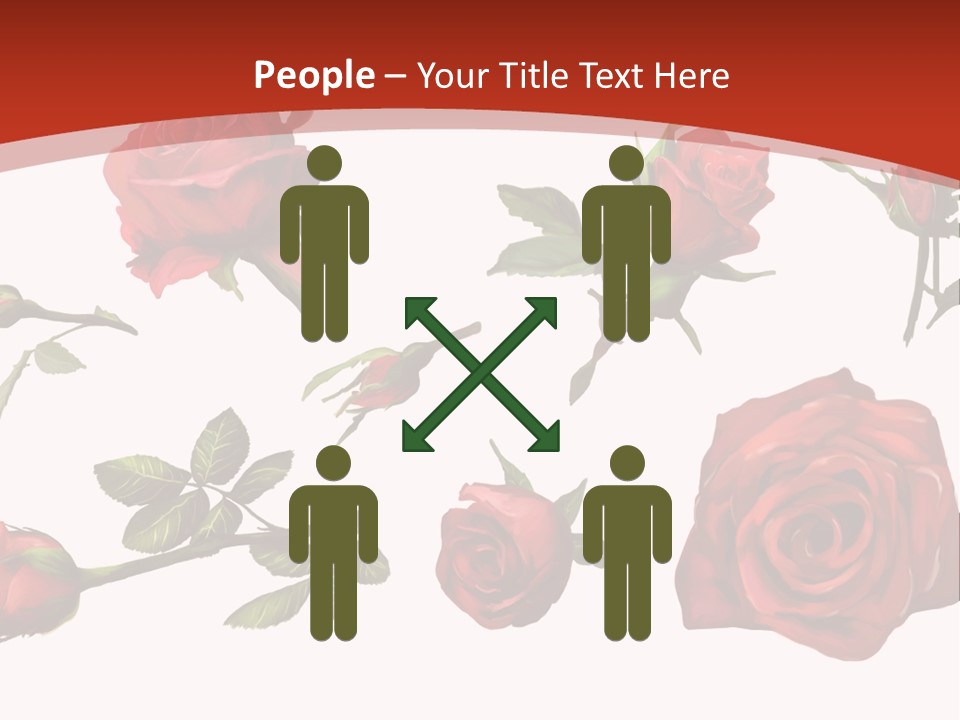 Flowers Decoration Group PowerPoint Template