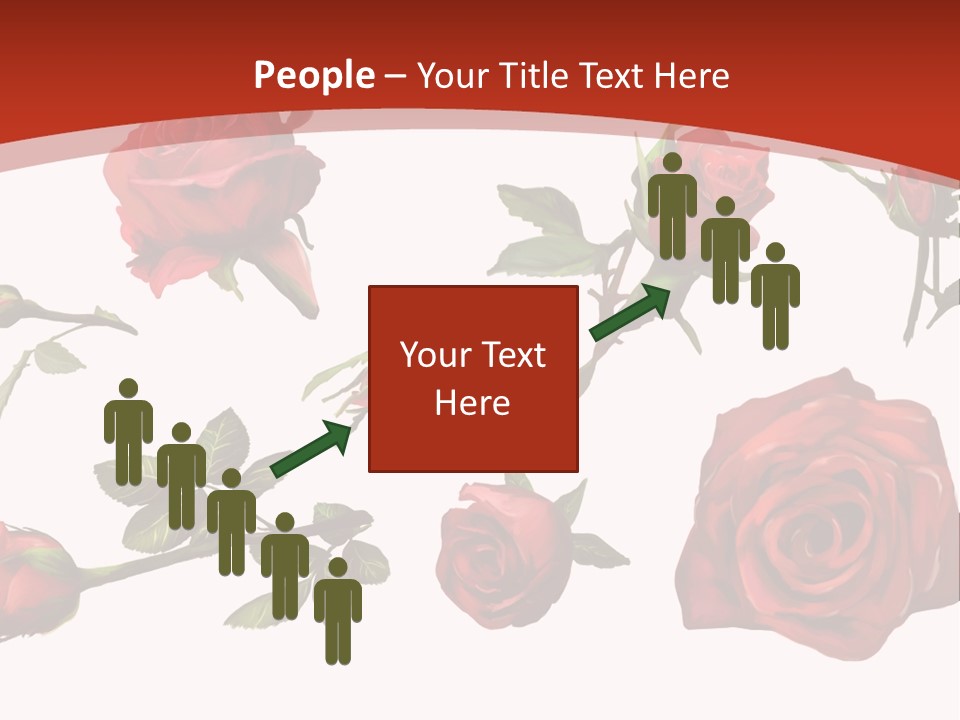 Flowers Decoration Group PowerPoint Template