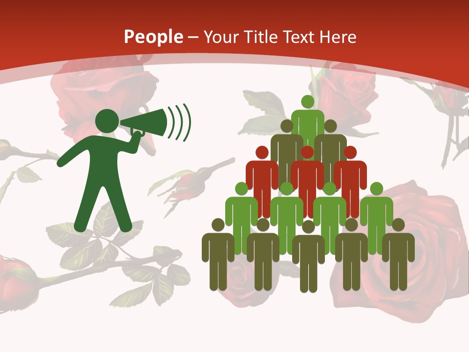 Flowers Decoration Group PowerPoint Template