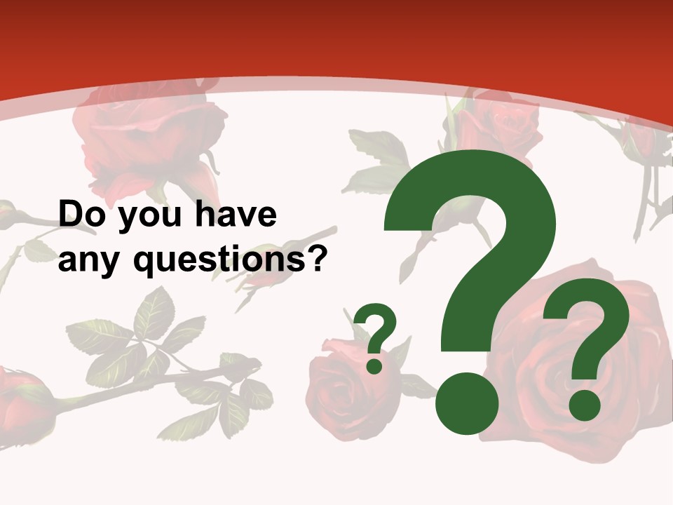 Flowers Decoration Group PowerPoint Template