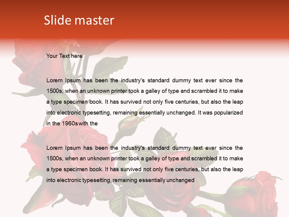 Summer Bunches Plant PowerPoint Template