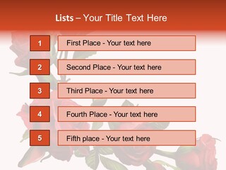 Summer Bunches Plant PowerPoint Template